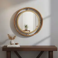 BASEMENT HOME - Espejo de pared Decorativo Redonda