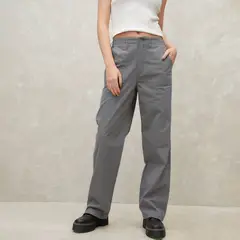 SYBILLA - Pantalón Cargo Mujer Tiro medio