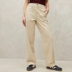 SYBILLA - Pantalón Cargo Mujer Tiro medio