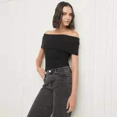 BASEMENT - Blusa Mujer Manga corta de Algodón