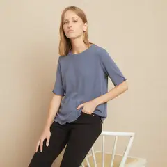 UNIVERSITY CLUB - Blusa Mujer Manga corta