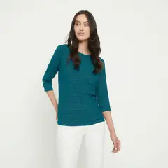 APOLOGY - Camiseta Mujer de Rayas Manga 3/4