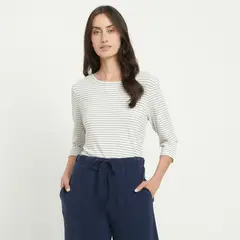 APOLOGY - Camiseta Mujer de Rayas Manga 3/4
