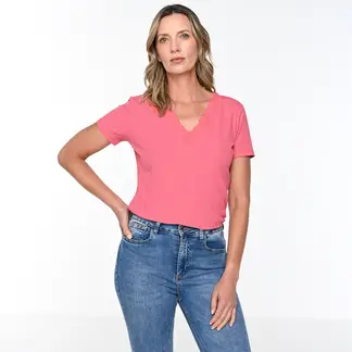 NEWPORT - Camiseta Mujer Manga corta de Algodón