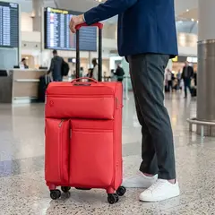 BENETTON - Maleta de viaje 10 KG - Maleta de Cabina blanda Ruedas 360° candado TSA