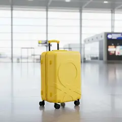 BENETTON - Maleta de viaje 10 KG - Maleta de Cabina rígida Ruedas 360° candado TSA