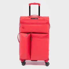 BENETTON - Maleta de viaje 21 kg - Maleta de Bodega blanda Benetton. Ruedas 360° candado TSA