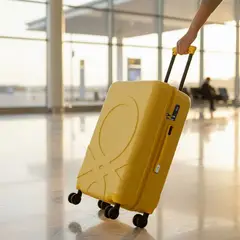 BENETTON - Maleta de viaje 18 kg - Maleta de Bodega rígida Benetton. Ruedas 360° candado TSA