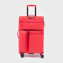 BENETTON - Maleta de viaje 18 kg - Maleta de Bodega blanda Ruedas 360° candado TSA