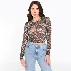 MOSSIMO - Camiseta Mujer Manga larga