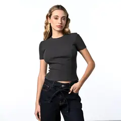 DENIMLAB - Blusa Mujer Manga corta de Algodón