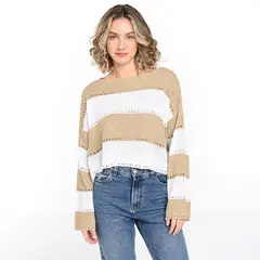 DOO AUSTRALIA - Saco Mujer de Rayas Crop