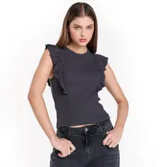 DENIMLAB - Blusa Mujer Sin mangas de Algodón