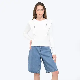 DENIMLAB - Blusa Mujer Manga larga de Algodón