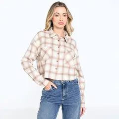 DOO AUSTRALIA - Camisa leñadoras Mujer Manga larga de Algodón