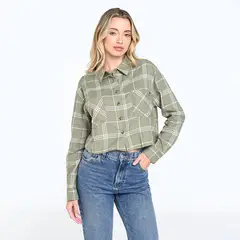 DOO AUSTRALIA - Camisa leñadoras Mujer Manga larga de Algodón