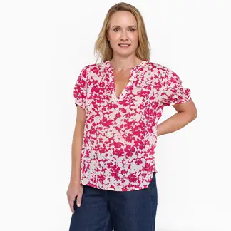 SOUTHLAND - Blusa Mujer con Estampado Manga corta globo