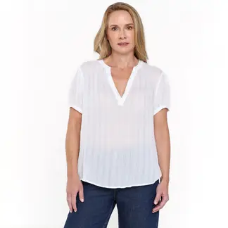 SOUTHLAND - Blusa Mujer con Estampado Manga corta globo