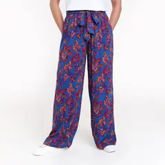 NEWPORT - Pantalón Palazzo Mujer Tiro alto