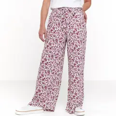 NEWPORT - Pantalón Palazzo Mujer Tiro alto