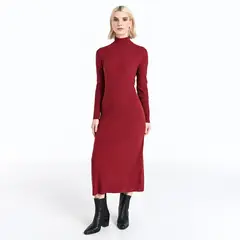BASEMENT - Vestido Mujer Medio Casual
