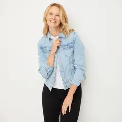 NEWPORT - Chaqueta de jean Mujer de Algodón