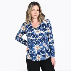 SOUTHLAND - Blusa Mujer Con Estampado Manga larga