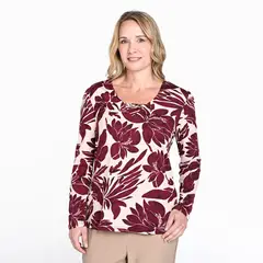 SOUTHLAND - Blusa Mujer Con Estampado Manga larga
