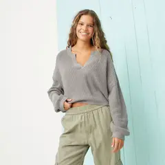 DOO AUSTRALIA - Saco Mujer Tejido de Algodón