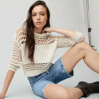 DENIMLAB - Saco Mujer Tejido de Algodón