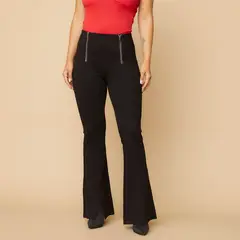 MOSSIMO - Pantalón Flare Mujer Tiro alto