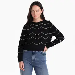 DENIMLAB - Saco Mujer de Rayas