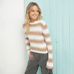 DOO AUSTRALIA - Saco Mujer de Rayas de Algodón
