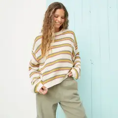 DOO AUSTRALIA - Saco Mujer de Rayas de Algodón