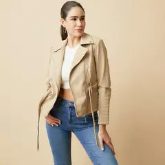 MOSSIMO - Chaqueta Efecto cuero Mujer