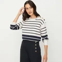 APOLOGY - Saco Mujer de Rayas