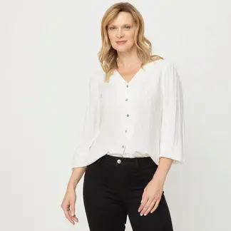 NEWPORT - Blusa Mujer Manga larga globo