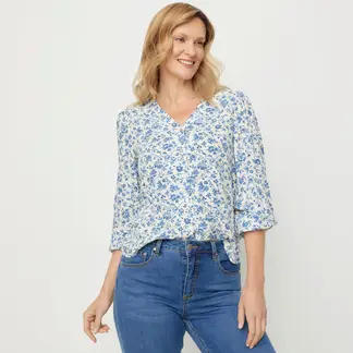 NEWPORT - Blusa Mujer Manga larga globo