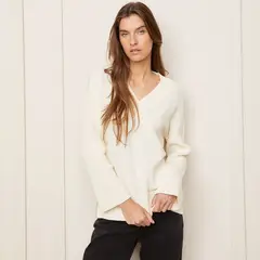 BASEMENT - Saco Mujer Tejido de Algodón