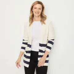 NEWPORT - Saco Mujer de Rayas