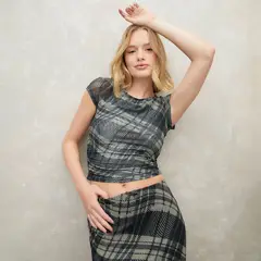 SYBILLA - Top Mujer con Estampado Manga corta