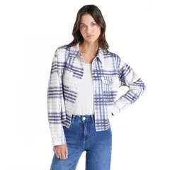 SYBILLA - Chaqueta Mujer de Cuadros