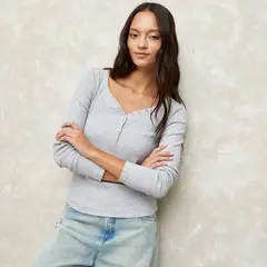 SYBILLA - Camiseta Mujer Manga larga