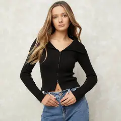 SYBILLA - Saco Mujer Crop