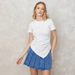SYBILLA - Camiseta Mujer Manga corta de Algodón