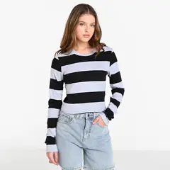 SYBILLA - Blusa Mujer Manga larga de Algodón