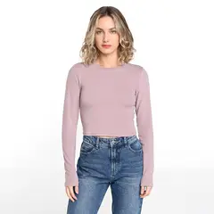 SYBILLA - Blusa Mujer Manga larga de Algodón