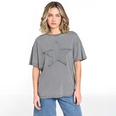 SYBILLA - Camiseta Mujer Manga corta de Algodón