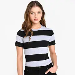 SYBILLA - Camiseta Mujer Manga corta de Algodón