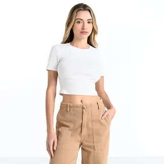 SYBILLA - Camiseta Mujer Manga corta de Algodón